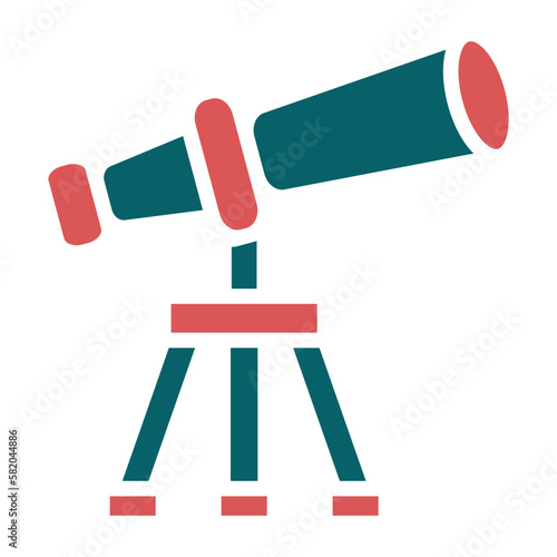 Vector Design Telescope Icon Style