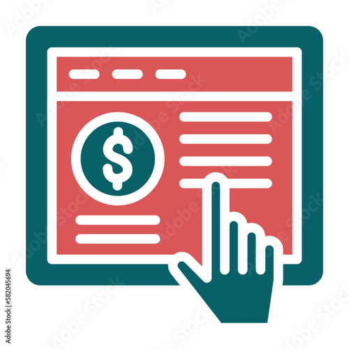Vector Design Pay Per Click Icon Style