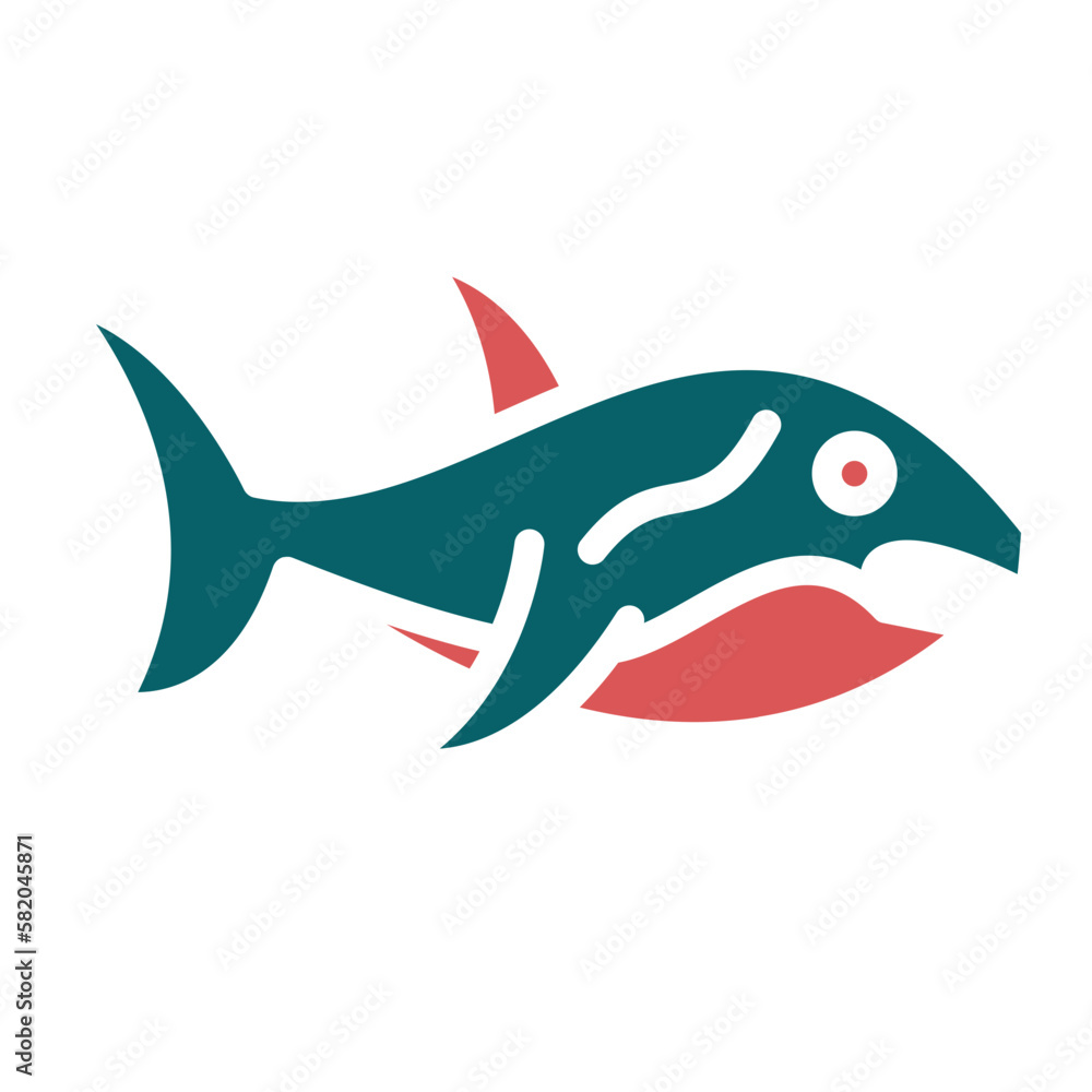 Obraz premium Vector Design Shark Icon Style