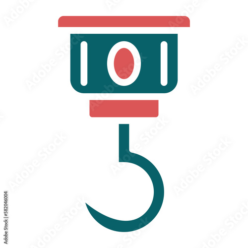Vector Design Pirate Hook Icon Style