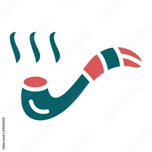 Vector Design Smoking Pipe Icon Style