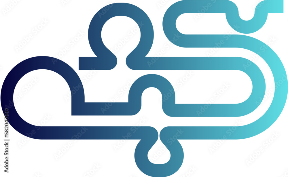 Abstract Line Gradient Element Abstract Line Gradient Element
