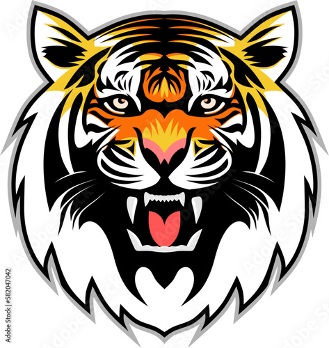 tiger logo - full colour version on transparent background