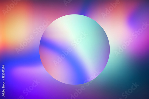Round Background Vibrant Color Gradient Abstract Illustration  Modern Retro Design with Smooth Curves and Soft Texture for Wallpaper and Poster Templates - Blue  Purple  Red  Yellow and Orange
