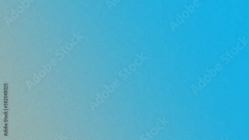 Cerulean blue gray gradient noisy grain background texture.
