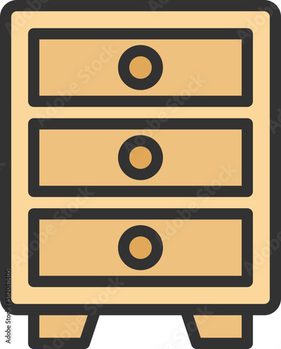 chest of drawers icon