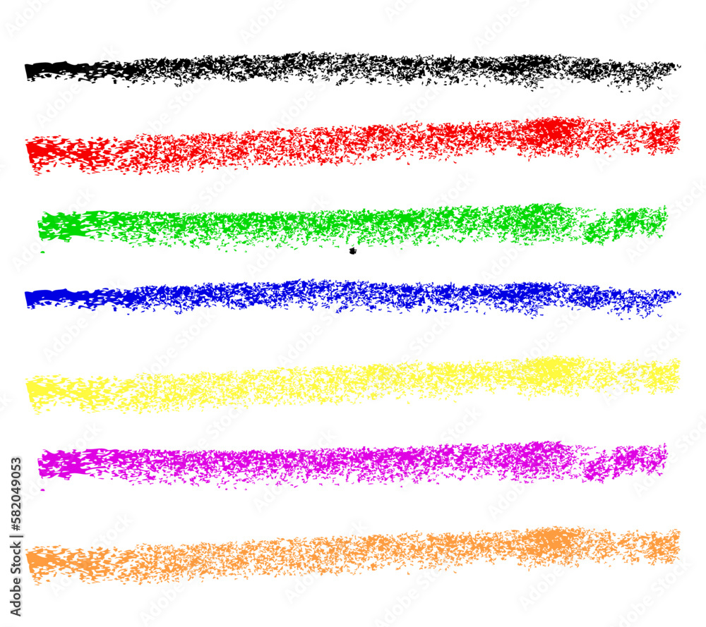 Obraz premium vector colorful horizontal line crayon for element design,