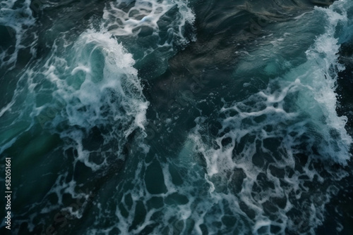 a top view of sea. nature. generative ai 