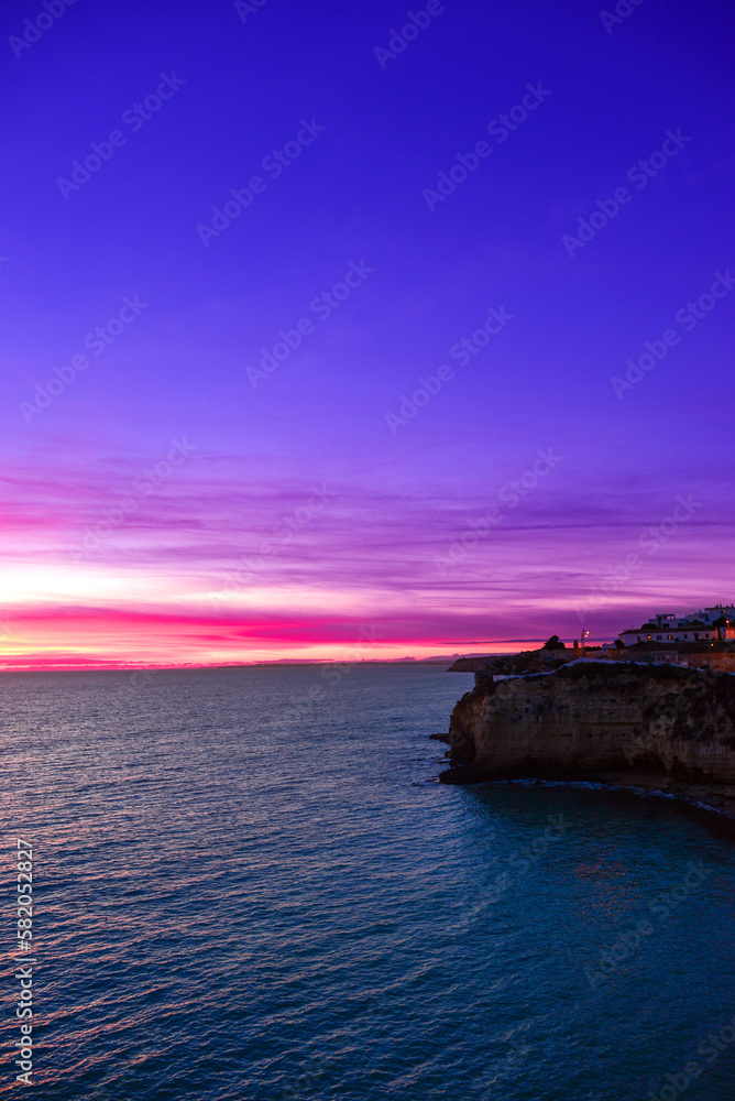 Sonnenuntergang in Carvoeiro, Lagoa (Algarve, Portugal)