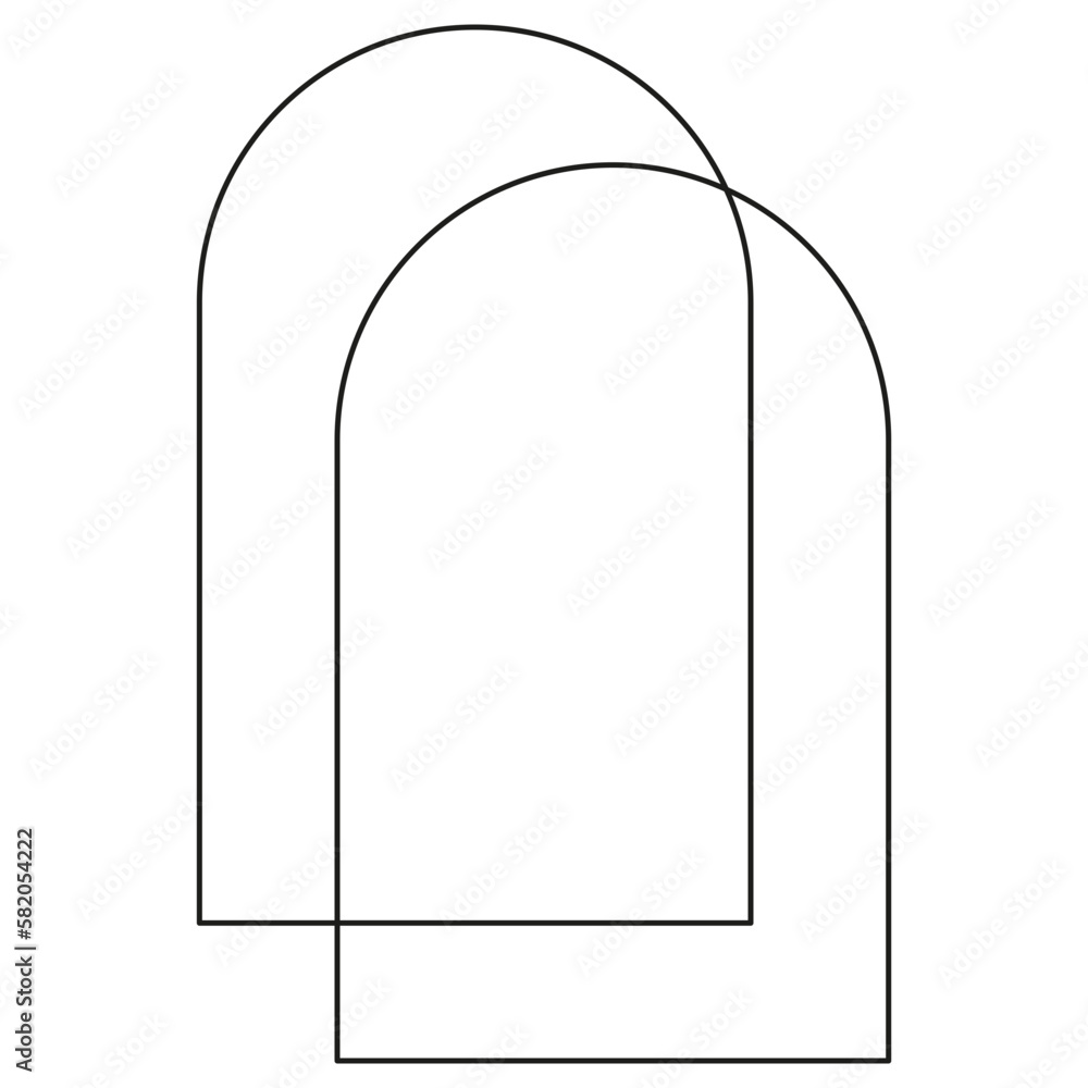 modern illustration minimalistic retro aesthetic linear boho frame arch arc portal logo bohemian design element mystical geometric abstract border modern illustration minimalistic retro aesthetic linear boho frame arch arc portal logo bohemian design element mystical geometric abstract border