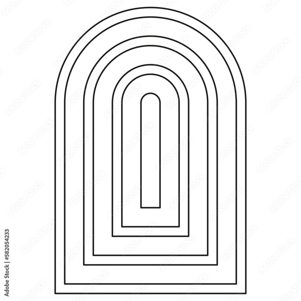 modern illustration minimalistic retro aesthetic linear boho frame arch arc portal logo bohemian design element mystical geometric abstract border modern illustration minimalistic retro aesthetic linear boho frame arch arc portal logo bohemian design element mystical geometric abstract border