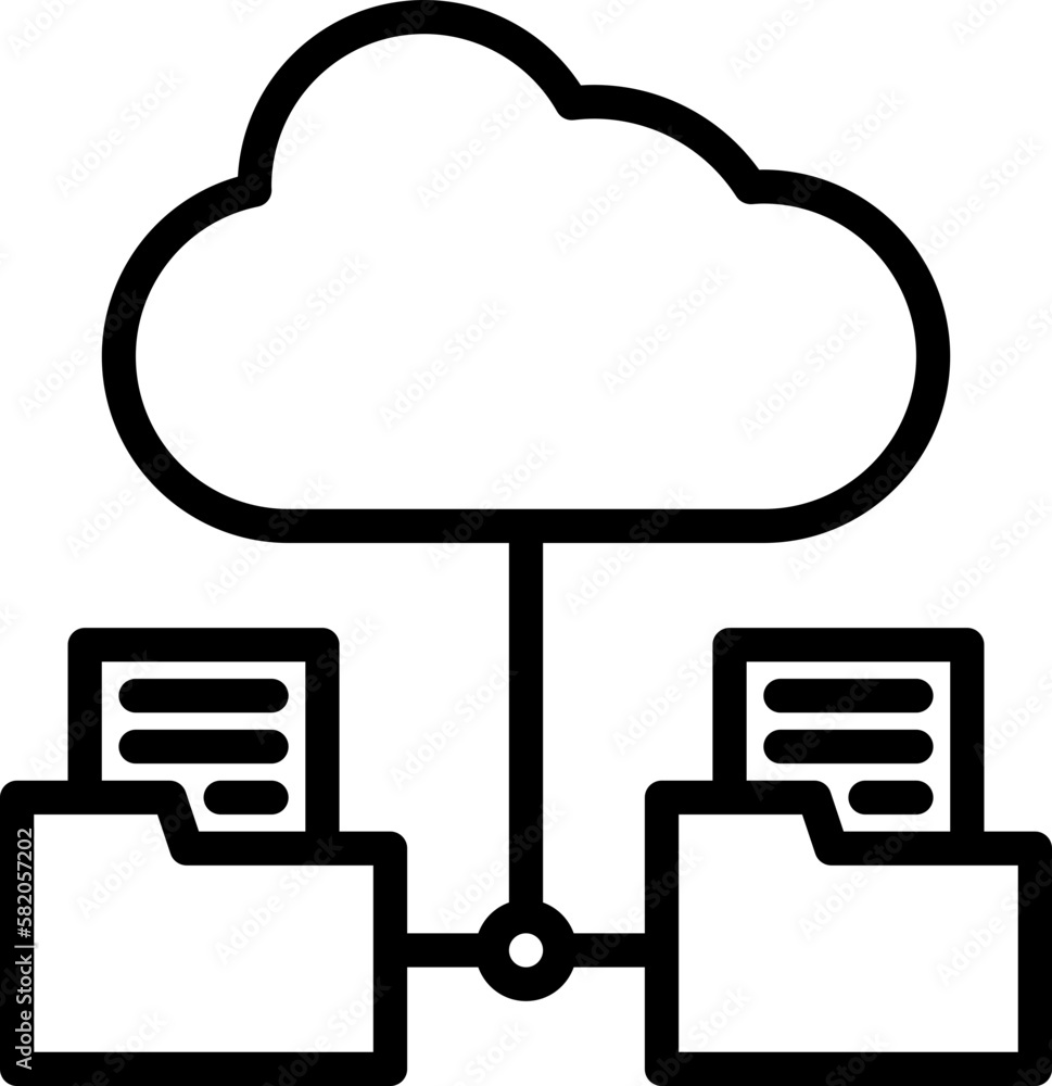 cloud folder icon