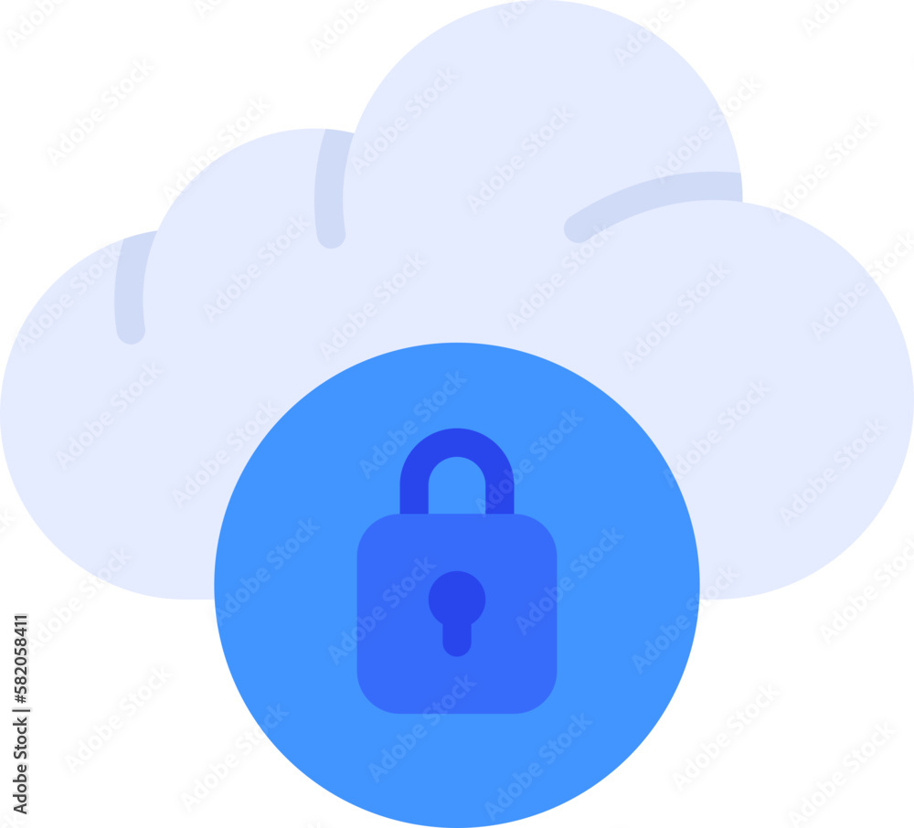 cloud locked icon cloud locked icon