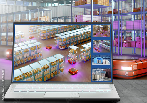 Autonomous warehouse. Amr l...
