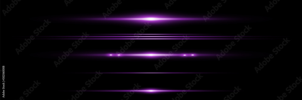 Laser beams, horizontal beams of light. Beautiful light flashes. Glowing stripes on a dark background. Glowing abstract sparkling background. Laser beams, horizontal beams of light. Beautiful light flashes. Glowing stripes on a dark background. Glowing abstract sparkling background.