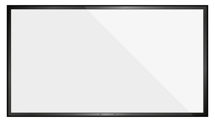 TV screen,3D Modern stylish lcd Panel,Led,Plasma.Vector White Blank Computer Monitor Display mockup.Empty Television Template or Wide flat screen,Graphic design element for Catalog,Web Site,Mock Up