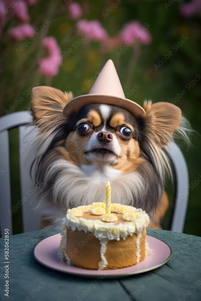 Chihuahua Hund Geburtstagsgirlande – 7-teilige Wimpelkette, Bunt & Lustig – Für Partydeko, Ca. 18 X 12,4 Cm Pro Hund