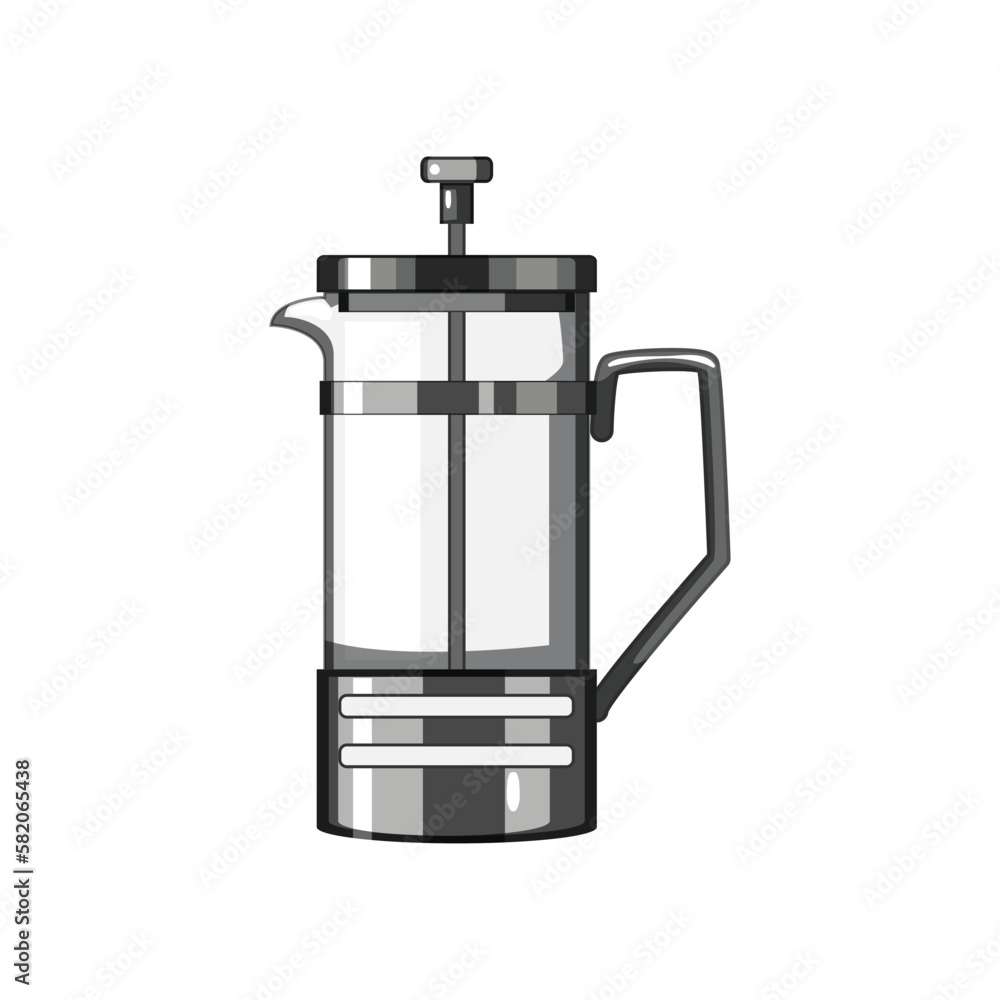 aroma french press coffee cartoon vector illustration aroma french press coffee cartoon vector illustration