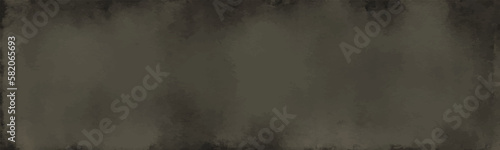 Abstract cadmium texture in black grunge creates distressed printmaking surface with rough noise backdrop. Wide banner illustration. Vector