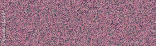 Abstract pattern of human brain and digestive system in pink and white creates medical and scientific backdrop. Intricate labyrinth and neurology elements add touch of fantasy. Vector