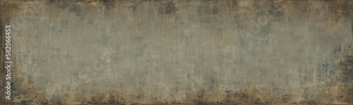 Abstract and vintage oil paint texture with grey and stained canvas pattern. Decorative and ancient border showcases grungy and crayon like texture. Vector
