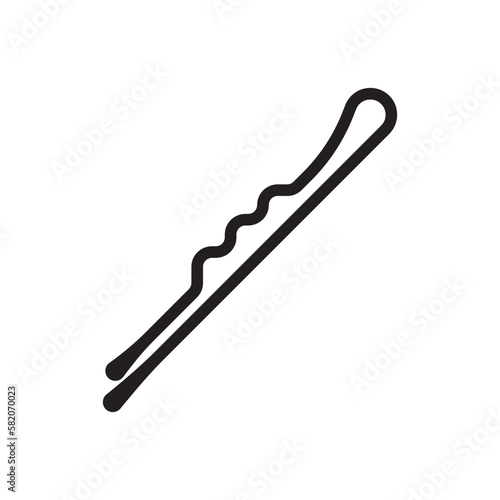 Hair pin symbol icon,logo illustration design template