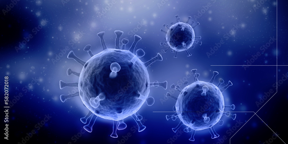 3d render Corona virus microscopic view
3d render Corona virus microscopic view