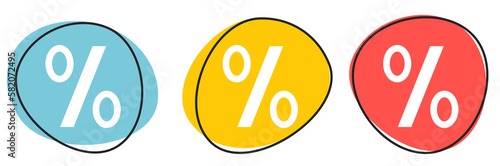 Button Banner für Website oder Business: Prozente oder Zinsen photo