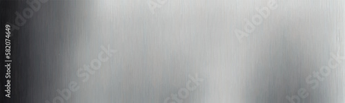 Wide banner illustration of clean and shiny stainless steel texture with brushed and polished surface in metallic and industrial design. Vector