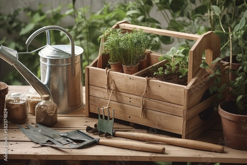 Eco-friendly gardening tools and accessories Generative AI