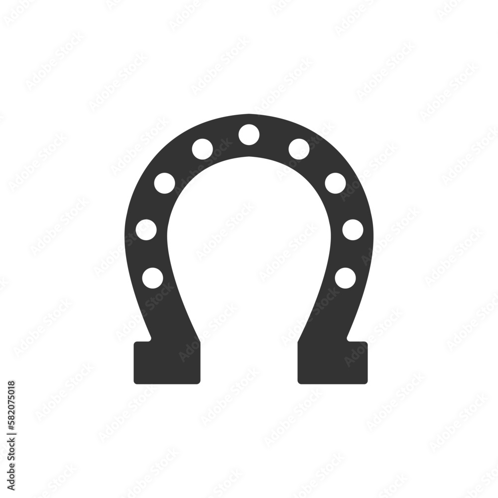horseshoe icon isolated on white background. horseshoe icon trendy and