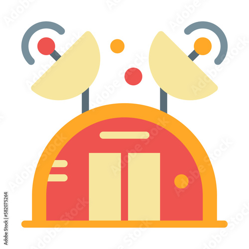 observatory flat icon
