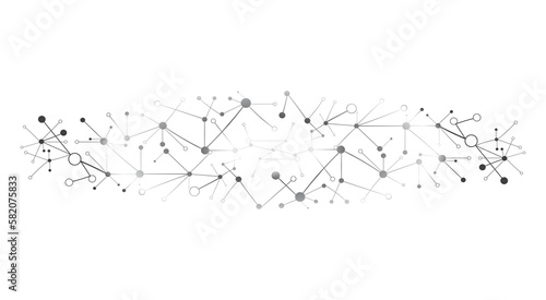 Global network connection concept. Big data visualization. Social network communication in the global computer networks. Internet technology. Business. Science. 