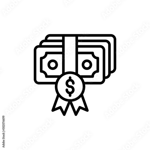 Financial Grant icon in vector. Illustration