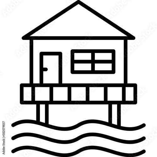 Beach Hut Icon