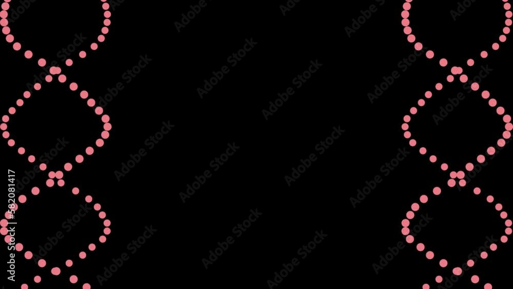 Rotating Circles Background with DNA Helix Motion Rotating Circles Background with DNA Helix Motion