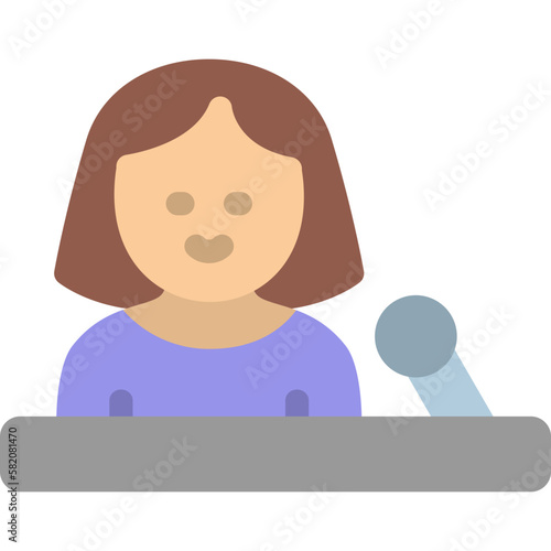 News Anchor Icon