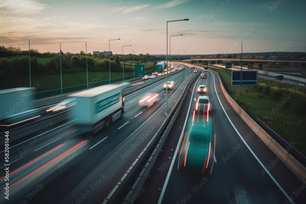 Geschwindigkeit auf der Autobahn Geschwindigkeit auf der Autobahn