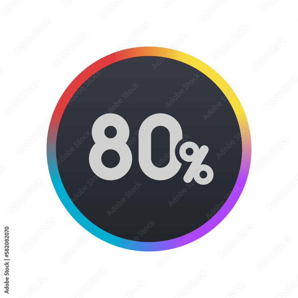 80% - Pictogram (icon) 80% - Pictogram (icon)