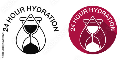 24 hour Hydration icon for skincare
