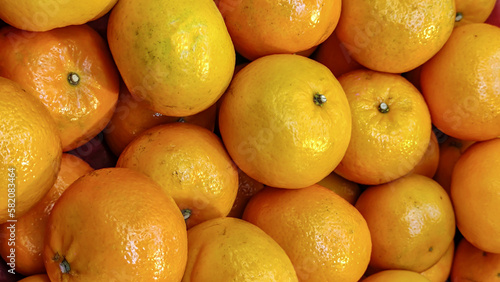 Group of oranges for sell in market