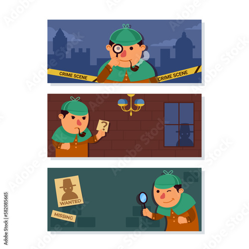 Private Detective Looking Clues