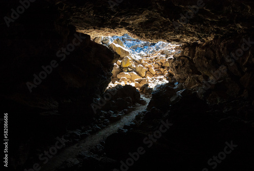 Underground Cave at Lava Beds National Monument