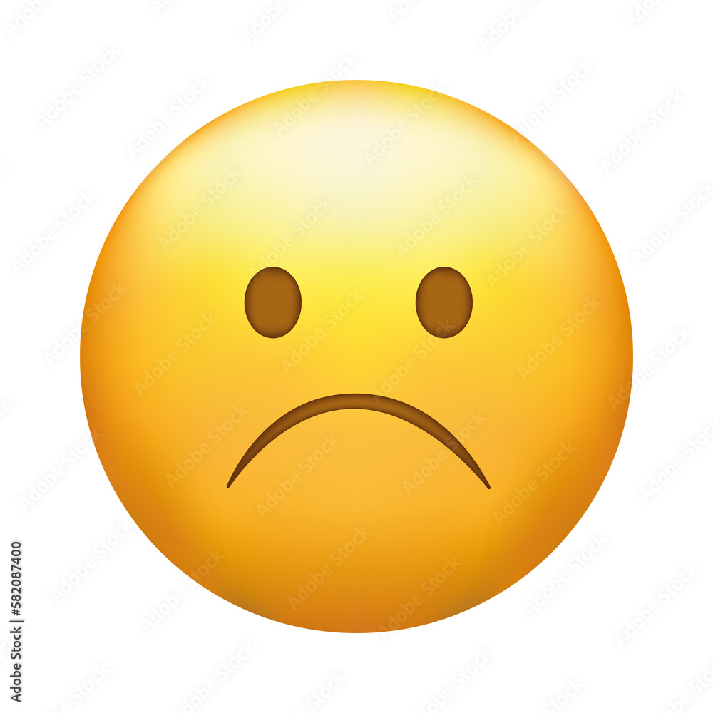 Confused emoji. Nonplussed emoticon with frowned lips Confused emoji. Nonplussed emoticon with frowned lips