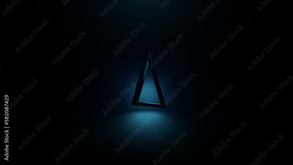 delta, triangle, design, 3d, bleue, animation, foncé, épuré, art, technologie, mouvement, texture, modèle, numérique, illustration, couleur, bleu, lumière, conception, lumineux, noir, arrière-plan, lo