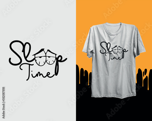 Sleep Time. Happy young woman is fast asleep, having a good dream. Girl is lying in the bed under soft duvet and healthy sleeping. Sleep tight, sweet dreams concept. Flat vector illustration