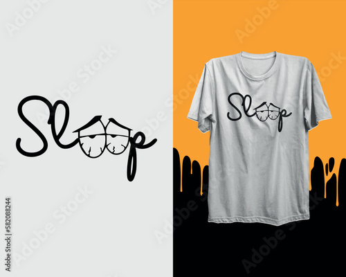 Sleep. Happy young woman is fast asleep, having a good dream. Girl is lying in the bed under soft duvet and healthy sleeping. Sleep tight, sweet dreams concept. Flat vector illustration