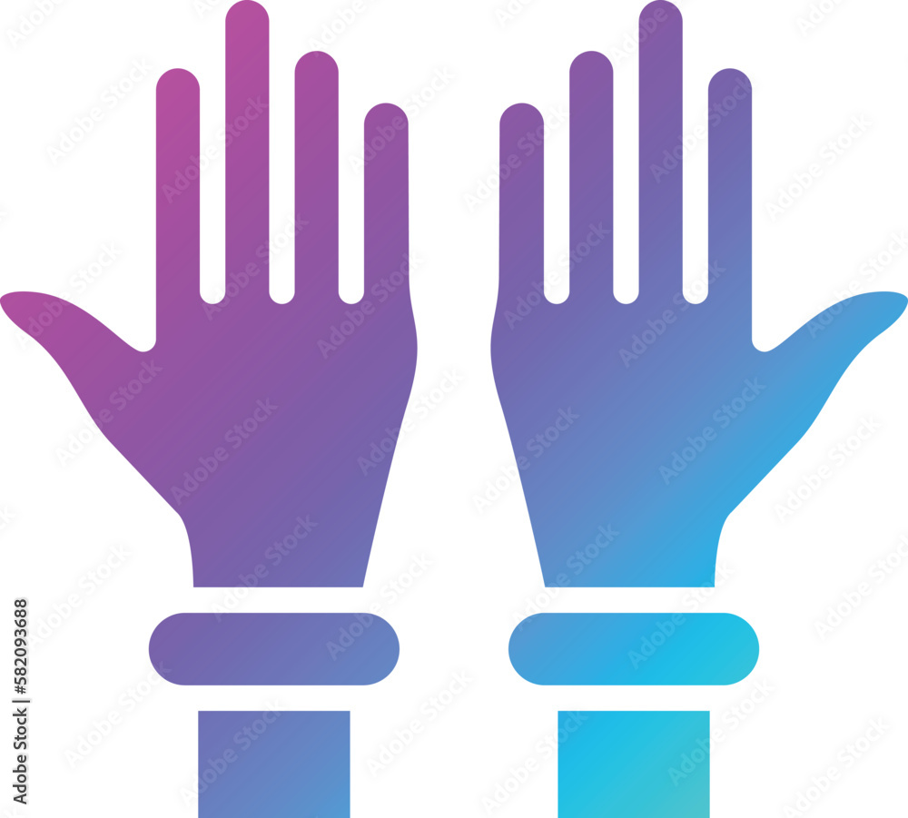 Plastic gloves Vector Icon Design Illustration Plastic gloves Vector Icon Design Illustration