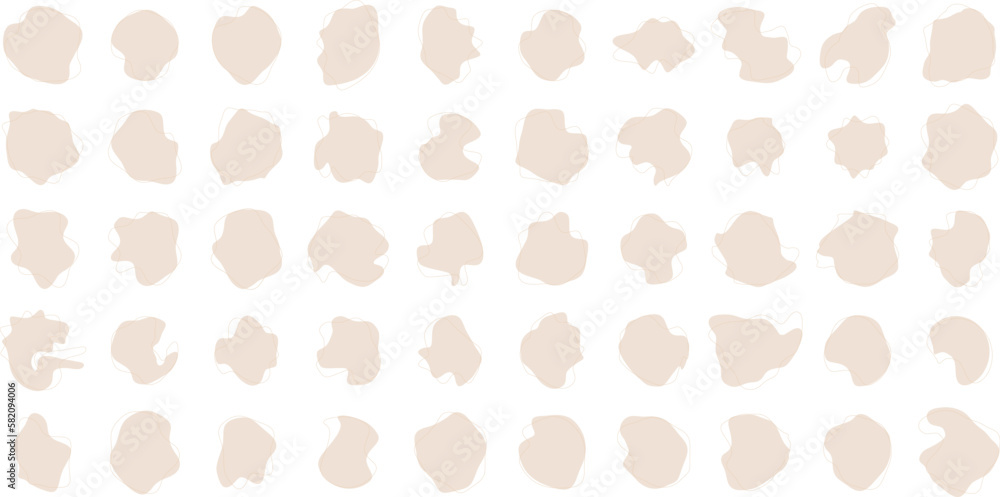 Hand Drawn Organic Fluid and liquid Shapes Set of 50 Hand Drawn Organic Fluid and liquid Shapes Set of 50