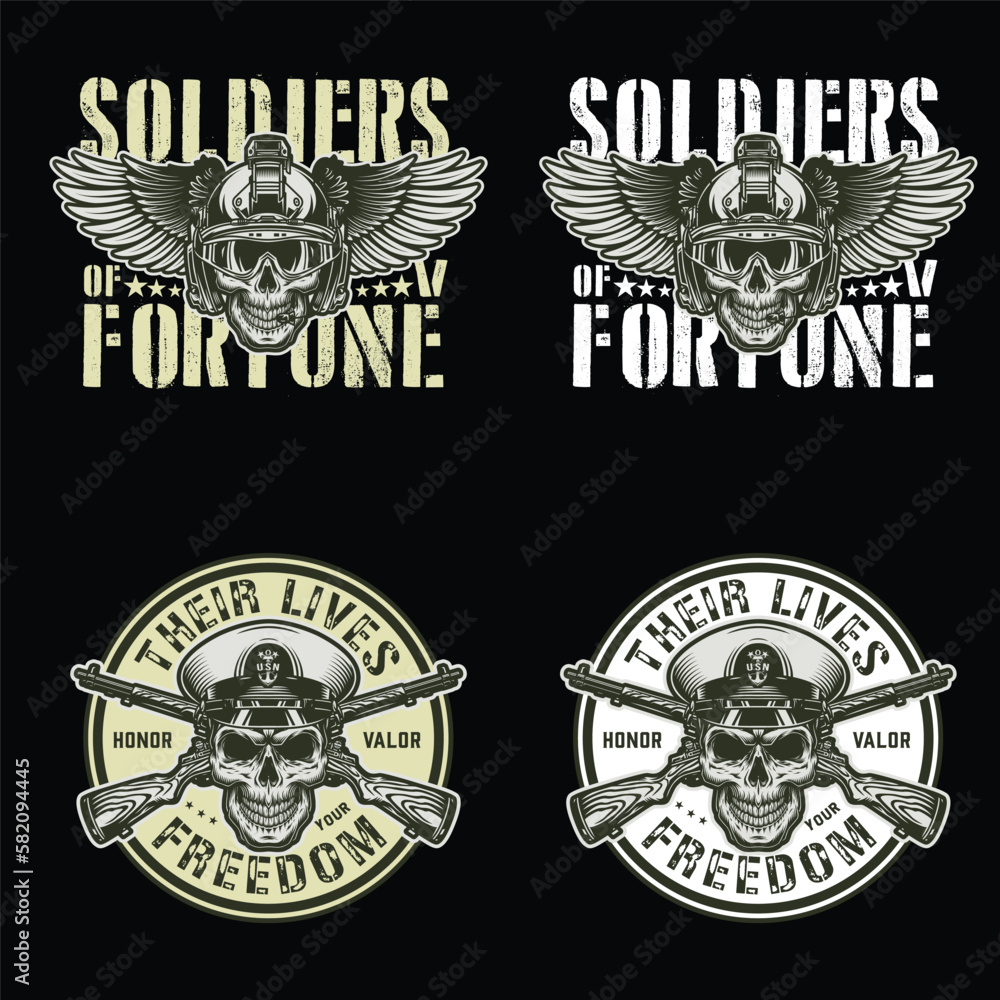 army t-shirt design, vector illustration free download